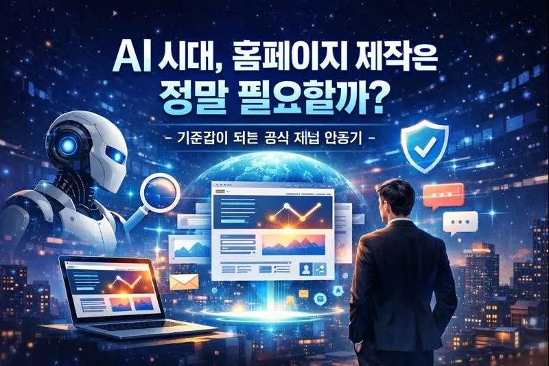 AI 시대, 홈페이지 제작은 정말 필요할까? | 기준점이 되는 공식 채널 만들기