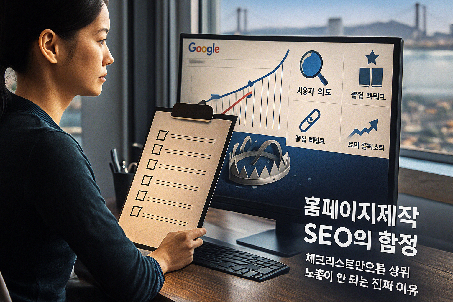 홈페이지제작 SEO의 함정: 체크리스트만으론 상위 노출이 안 되는 진짜 이유